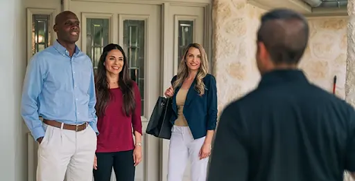 Couple buying a home.