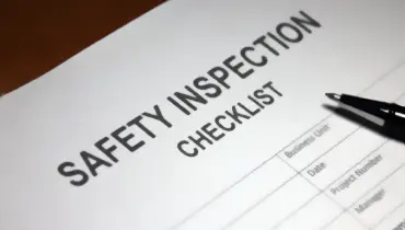 Safety inspection checklist.